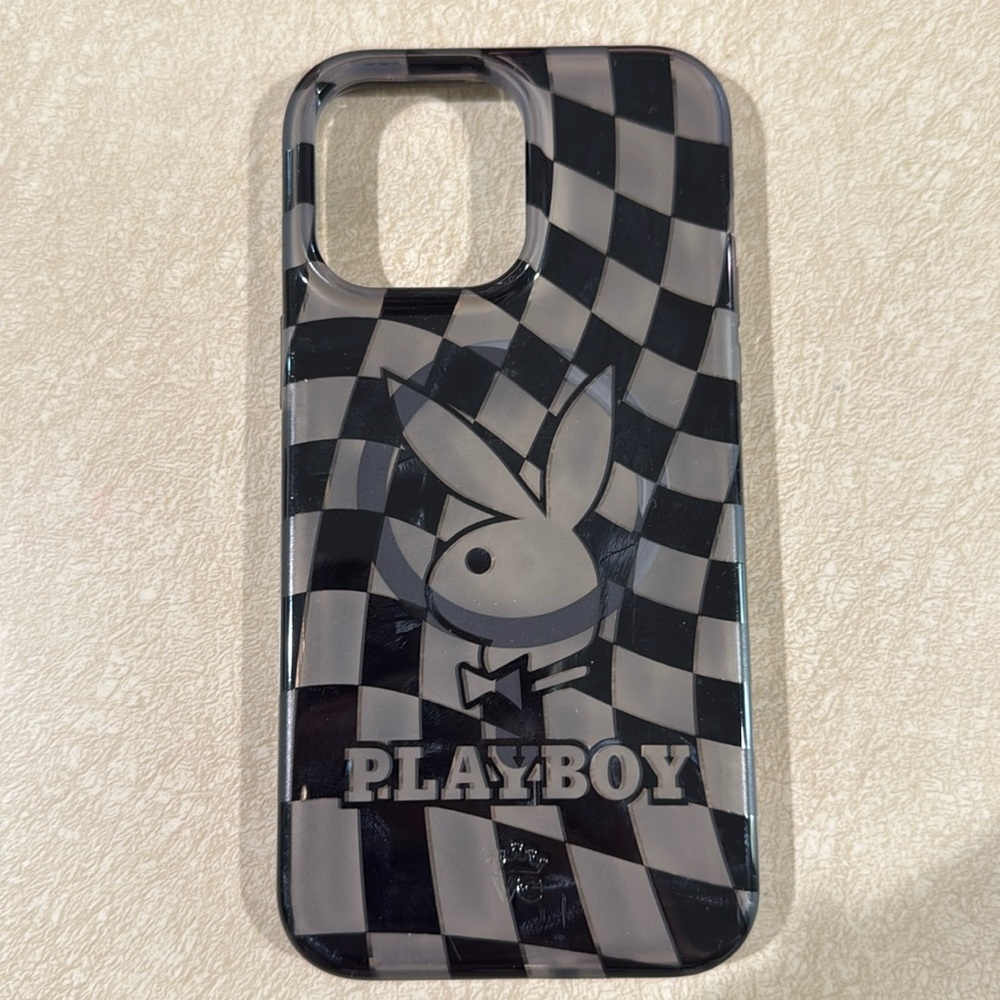 Playboy x Velvet Caviar Checkmate iPhone 14 Pro Max Case with Built in MagSafe